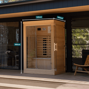 Harmony Premium 2 Person Full Spectrum Infrared Sauna - Hyper Wellbeing
