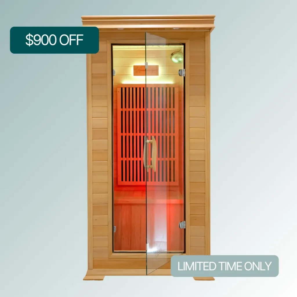 PIXIE 1 PERSON HOME INFRARED SAUNA WINTER SALE Infrared Sauna Gold Coast