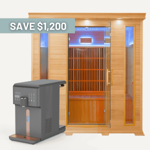 BioStream™ Premium Bench Top Water Filter & 4 Person Eden Premium Full Spectrum Infrared Sauna (Hyper Detox Bundle)